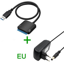 Load image into Gallery viewer, USB 3.0 To Sata Adapter Converter Cable USB3.0 Hard Drive Converter Cable For Samsung Seagate WD 2.5 3.5 HDD SSD Adapter